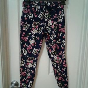 Children place floral pants